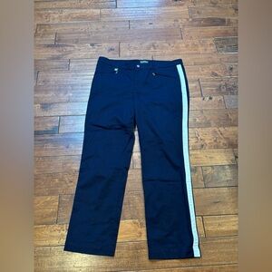 Ralph Lauren Navy and White Straight Leg Jeans